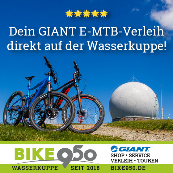 BIKE950 Wasserkuppe E-Bike-Verleih